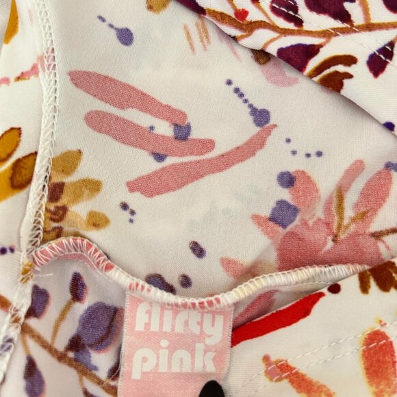 Flirty Pink Sleeveless Top Size 1X Multi Color - Picture 6 of 6